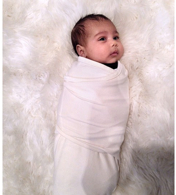 New Pic of Kim and Kanye’s North West
